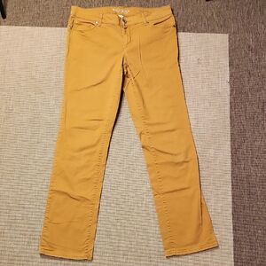 Sonoma Mid/Low Rise Straight Mustard Brown Chinos 8